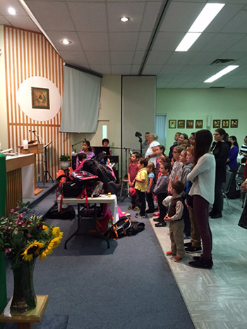 Bénédiction des sacs d'école de l'année pastorale 2015-2016