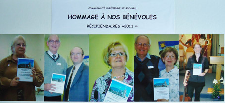 Montage affichant nos récipiendaires «2011»